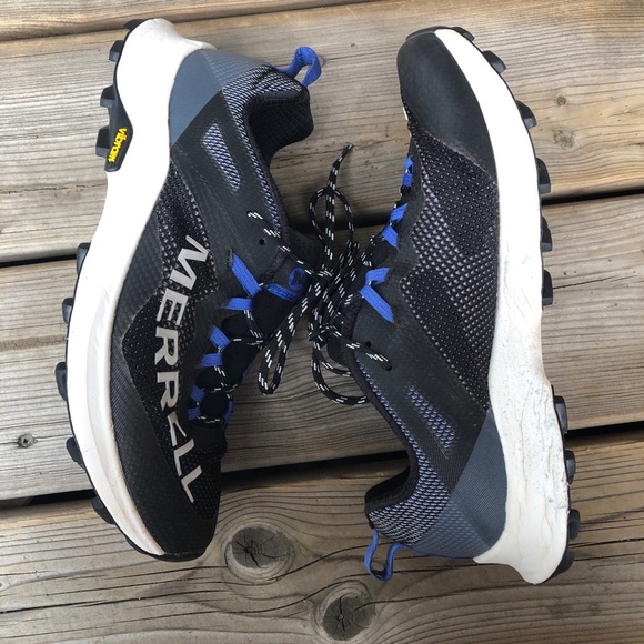 Women's Merrell MTL Long Sky Trail Running Shoe Black Dazzle Size 9.5 Blue - Picture 3 of 15